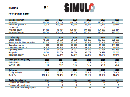 S1 Alkavan yrityksen tulos ja tase (ENG)