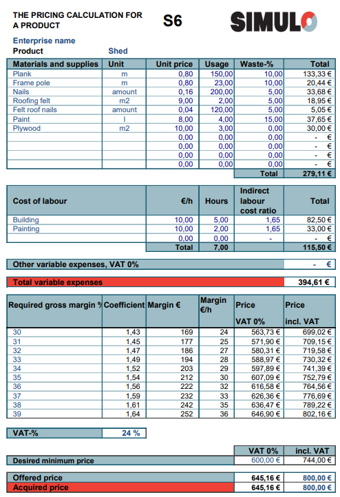 Tuotepaketti S1-S9 (ENG)