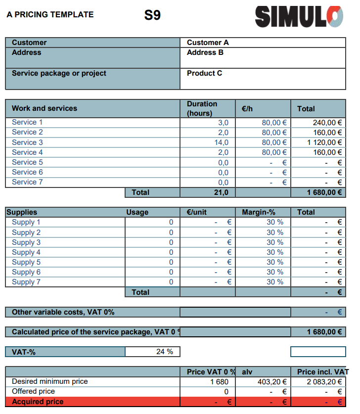 S9 Tuntihinnan laskenta (ENG)